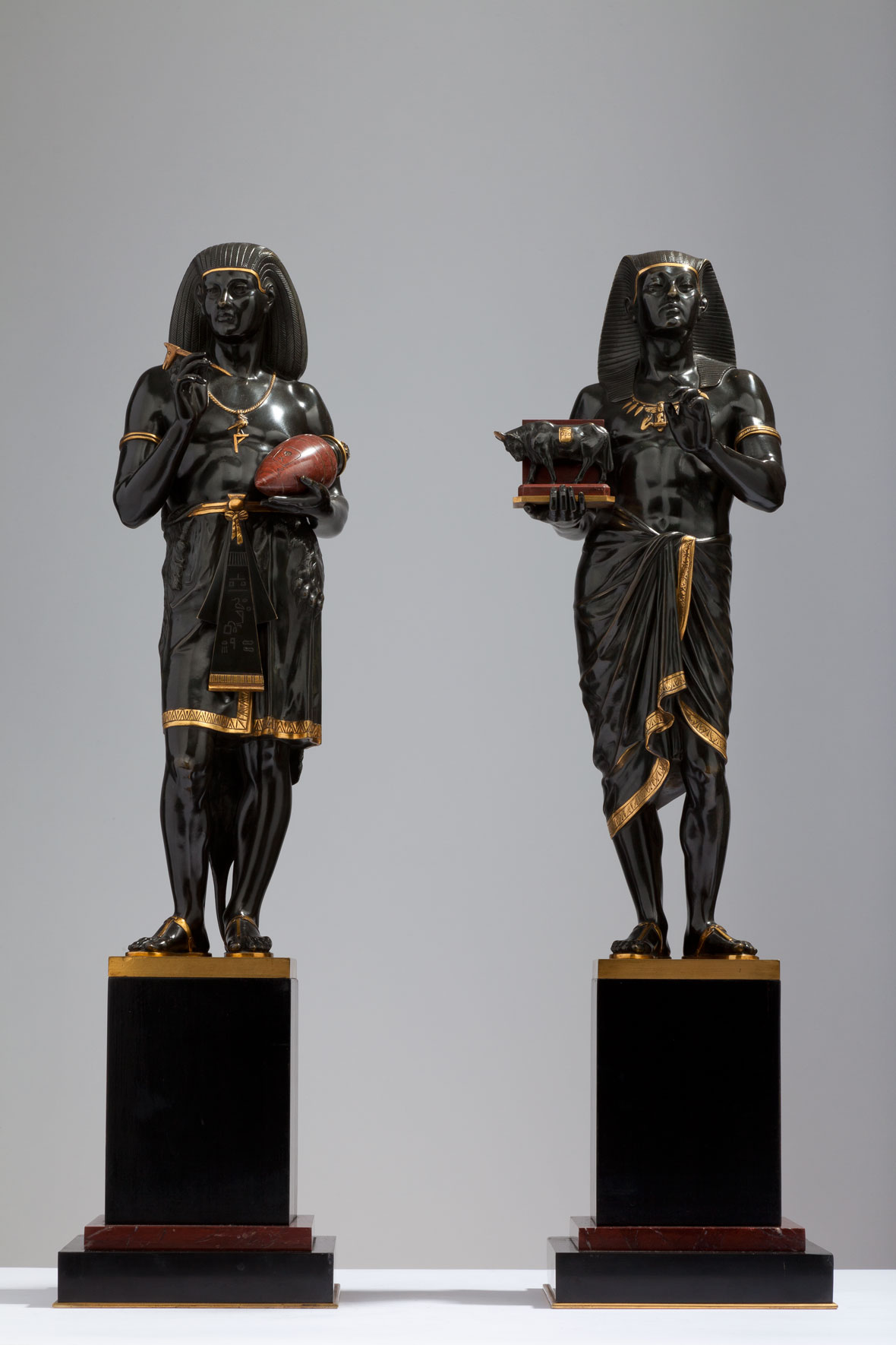 Pair of Picault Egyptian Figures